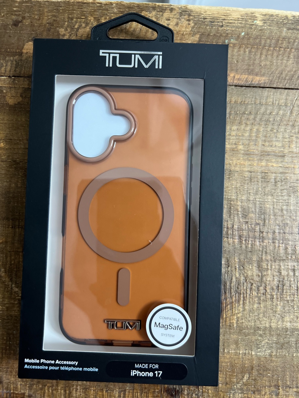 Tumi iPhone 17 MagSafe Case in Burnt  Orange